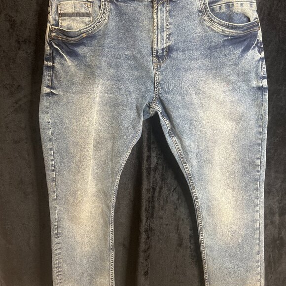 Coutura Skinny Jeans Size 38 Blue Distressed Wash – Small Stain - Picture 1 of 4